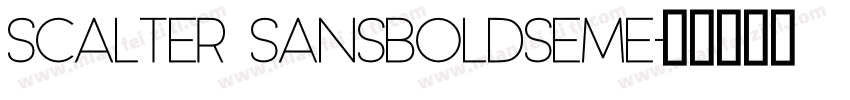 Scalter SansBoldSemE字体转换